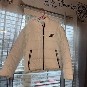 Nike White Puffer Jacket